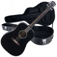 Rocktile Guitarra acústica D-60 negro (con estuche)