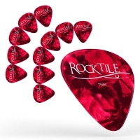 Rocktile Red Pick/Plettro 12 pezzi Thin
