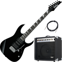 Ibanez GRG170DX-BKN E-Gitarre AK20GR Set