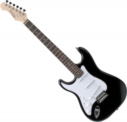 Rocktile Pro ST3-BK/RW-L Linkshänder (Lefty) E-Gitarre Black Bild 1