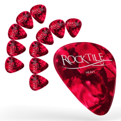 Rocktile Plektren Red Tortoise Heavy 12er Pack Bild 1
