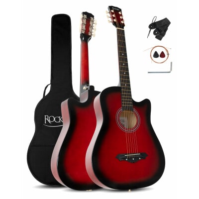 Rocktile WSD-5C-RDB Slim Line Chitarra Folk Set Redburst 