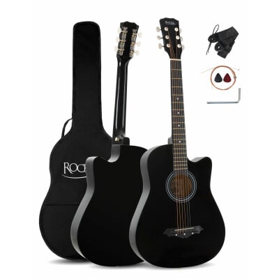 Rocktile WSD-5C-BK Slim Line Chitarra Folk Set Black 