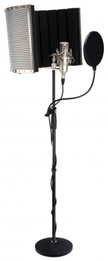 Pronomic CM-100S Großmembran-Mikrofon Komplettset inkl. Stativ, Popschutz, Micscreen &  Kabel