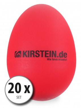 20 x Kirstein ES-10R œuf sonore rouge set