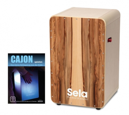 Sela CaSela Pro Cajon Satin Nuss Set inkl. Cajonschule