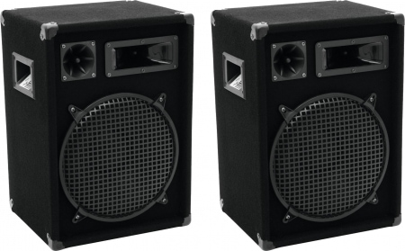 Omnitronic DX-1222 3-Wege Box 600 W 2er Set