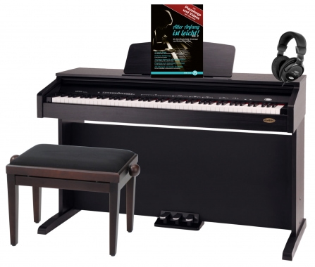 Classic Cantabile DP-210 RH Pianoforte Digitale Palissandro Set con Panca e Cuffie