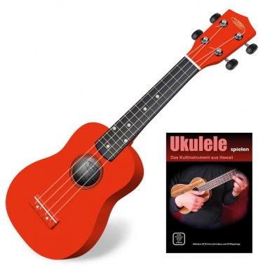 Classic Cantabile Soprano US-100 RD Ukulélé rouge