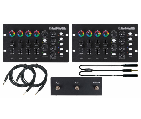 Showlite LDO-10 MKII FS LED DMX Operator + Footswitch Dual Set