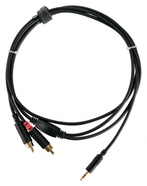 Pronomic Stage J3RC-1,5m Audiokabel 3,5mm Stereo-Klinke/Cinch 1,5m schwarz