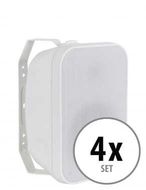 McGrey OLS-5251WH Outdoor-Lautsprecher 50 Watt Weiß 4x Set