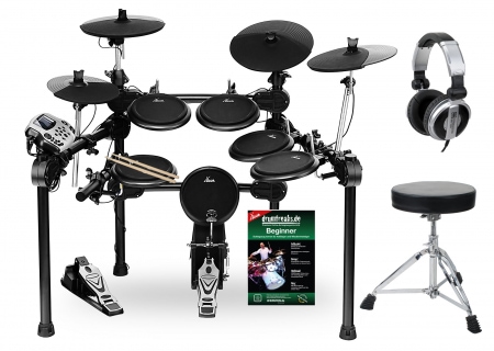 Batteria Percussione Elettronico E-Drum Drum Set Rack Modulo 458 Suoni  Supporti