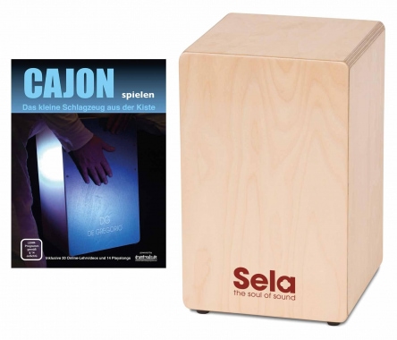 Sela SE 117 Primera Cajon Natur Set inkl. Cajonschule  - B-Ware mit kleinen Schönheitsfehlern