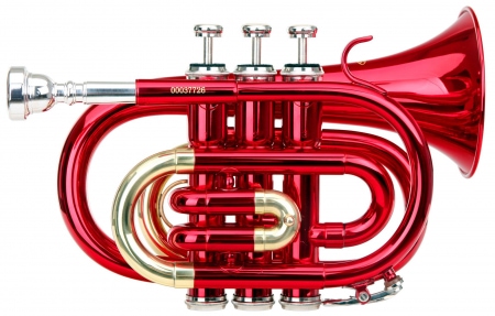 Classic Cantabile Brass TT-400 Bb-Taschentrompete rot