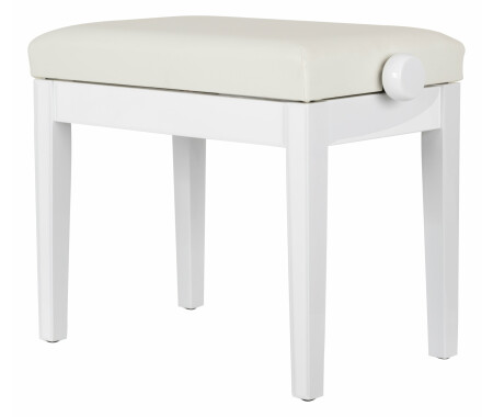 Classic Cantabile Banquette pour piano modèle P blanc brillant