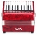 Classic Cantabile Secondo Junior 8-Bass Accordion 22 Treble Keys 8 Bass Keys with Strap and Gig Bag Red