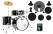 Pearl RS525SC/C31 Roadshow Drumset Jet Black Beginner Set