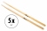 XDrum Bacchette Drum Sticks 7A Nylon Tip 5 paia