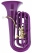 Classic Cantabile MardiBrass Plastic Bb Tuba Violet