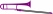Classic Cantabile MardiBrass plastic Bb tenor trombone purple