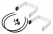 Omnitronic BOB-4 Erweiterungsbügel Set Weiß