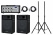 Pronomic StagePower PM83-110 PA Set luidspreker 12" incl. statieven en powermixer