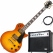 Rocktile Pro L-200OHB E-Gitarre Orange Honey Burst AK30A Set