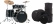 Tama IP52H6W-HBK Imperialstar Drumkit Hairline Black Set inkl. Gigbags