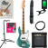 Squier Affinity Series Active Jazz Bass Mystic Sea Foam Green Starter Set