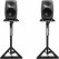 Genelec 8030C Anthrazit Stereo Stativ Set