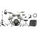 Efnote 3 Style-A E-Drum Kit Monitor Set