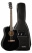 Fender CD-60SCE Westerngitarre Black Gigbag Set