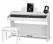 Classic Cantabile DP-A 410 WM Digitale Piano Wit Mat Set met Pianobank en Hoofdtelefoon