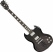 Gibson SG Modern Lefthand Trans Black Fade