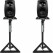 Genelec 8030C Schwarz Stereo Stativ Set