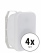 McGrey OLS-5251WH Haut-parleur extérieur 50 W Blanc 4x Set