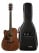 Ibanez AW54LCE-OPN Lefthand Gitarre Open Pore Natural Set mit Tasche