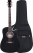 Classic Cantabile WS-10BK-CE Westerngitarre schwarz mit Tonabnehmer Softcase Set