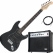 Rocktile Pro ST60-BK E-Gitarre All Black AK30A Set