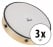 XDrum HTM-10K 10" Hand Drum with Plastic Head Set of 3