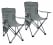 Stagecaptain CSB-5282 GY Chaise de camping fauteuil pliable chill set de 2