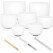 Sela SECF-SET Crystal Singing Bowl Set Frosted 440 Hz