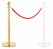 Stagecaptain PLS-150 Deluxe 1.1-150G Barrier Stand Crowd Guidance System 1.5m Gold 