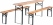 Stagecaptain Hirschgarten beer table set of 2 benches and table, length 170 cm
