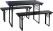 Stagecaptain Banco y mesa para aire libre 117 cm color gris oscuro