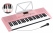 McGrey LK-6120-MIC Leuchttasten-Keyboard mit Mikrofon pink