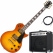 Rocktile Pro L-200OHB E-Gitarre Orange Honey Burst AK20GR Set