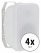 McGrey OLS-651WH Outdoor-Lautsprecher 60 Watt Weiß 4x Set