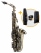 Classic Cantabile Winds AS-450 Antique Yellow Altsaxophon ESM Set